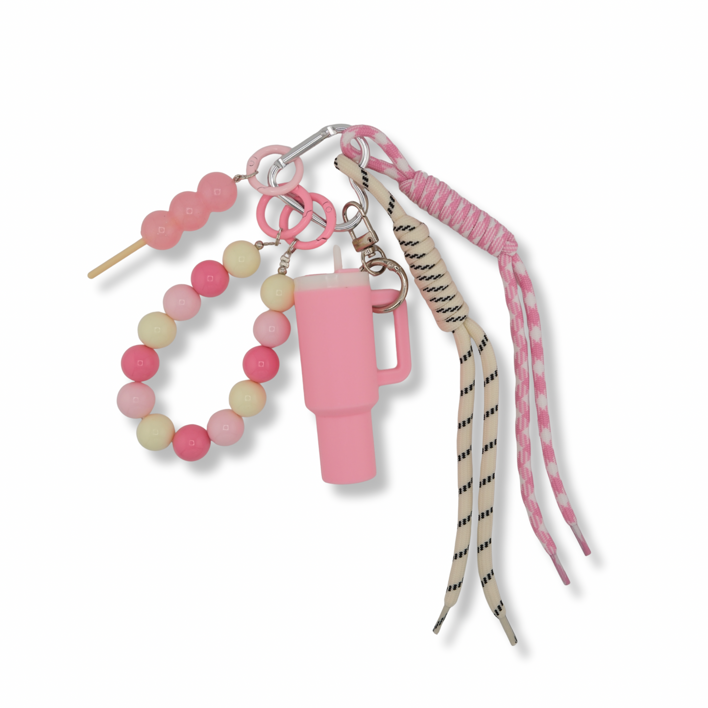 Sweet Coffee Pink Bag Charm