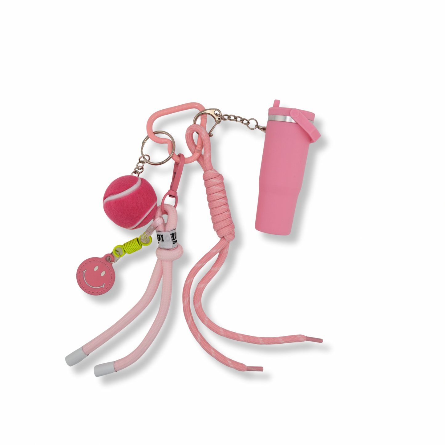 Sporty Pink Cup & Tennis Ball Bag Cha