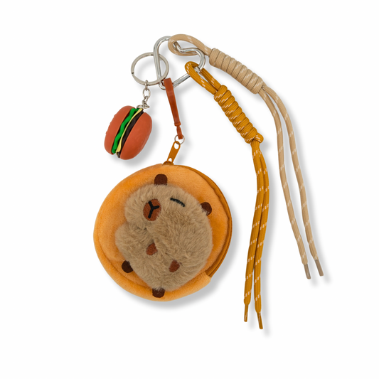 Capybara Coin Pouch & Burger Bag Charm