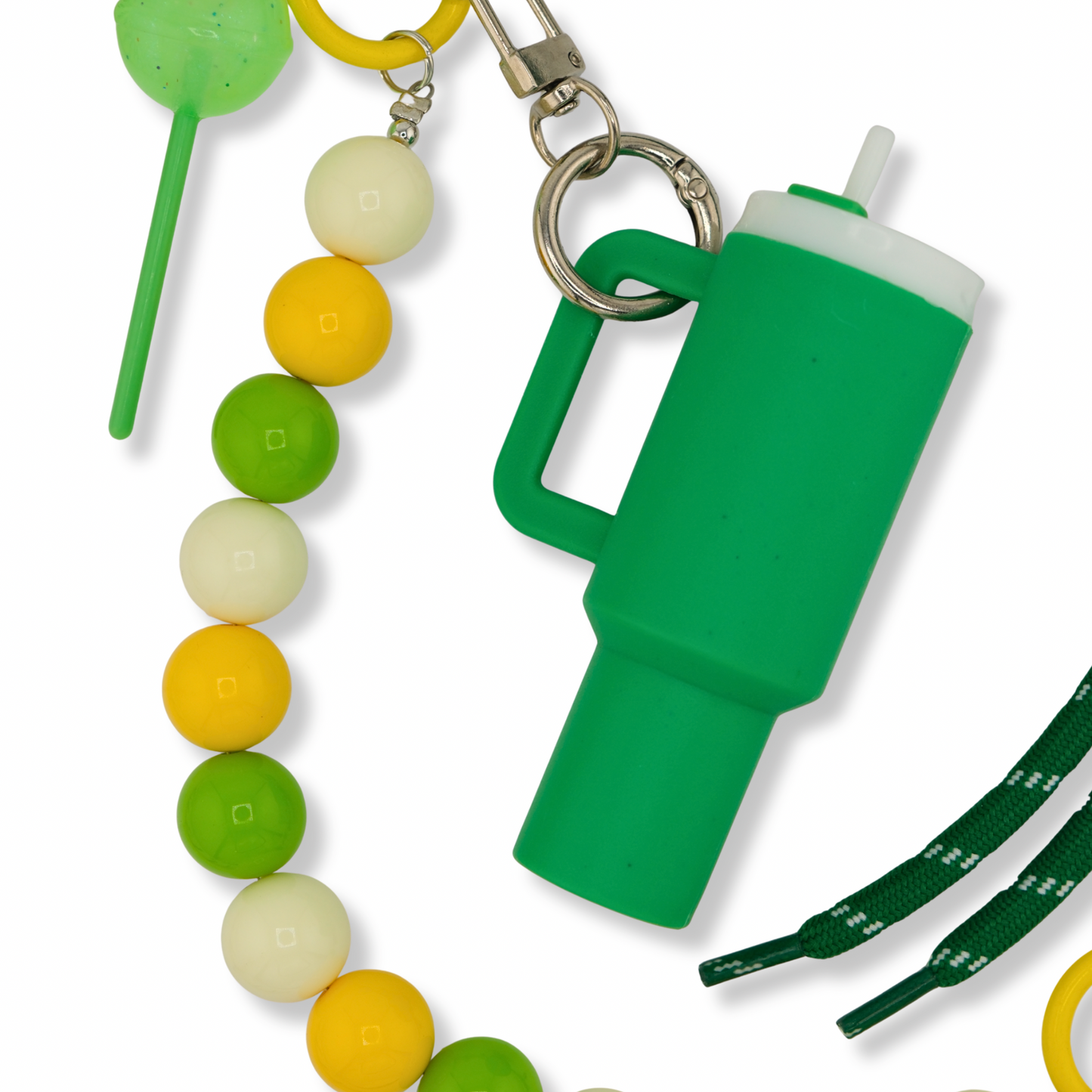 Minty Candy Cup Bag Charm