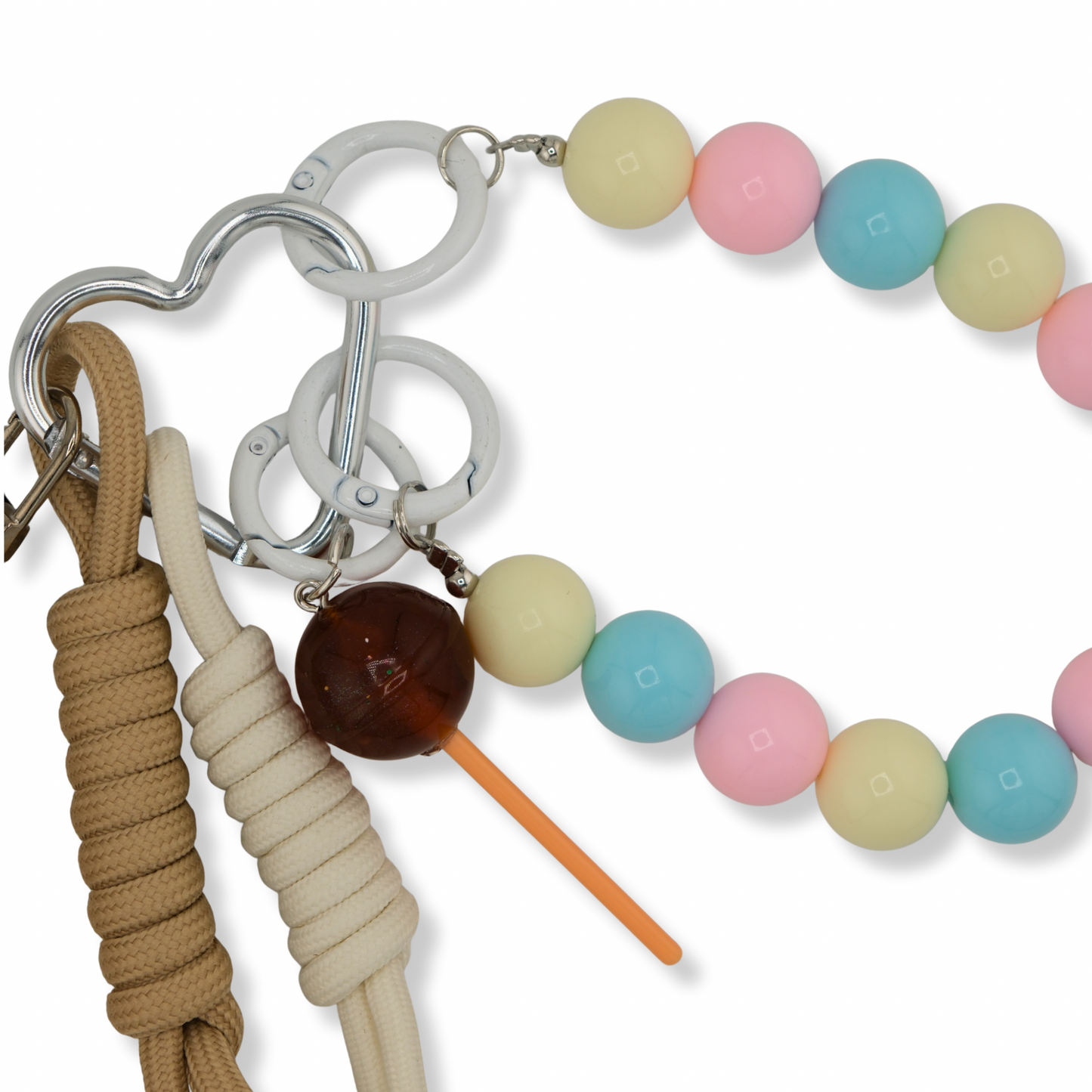 Caramel Latte Cup Bag Charm