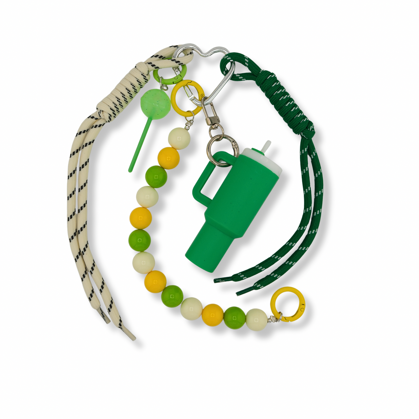 Minty Candy Cup Bag Charm