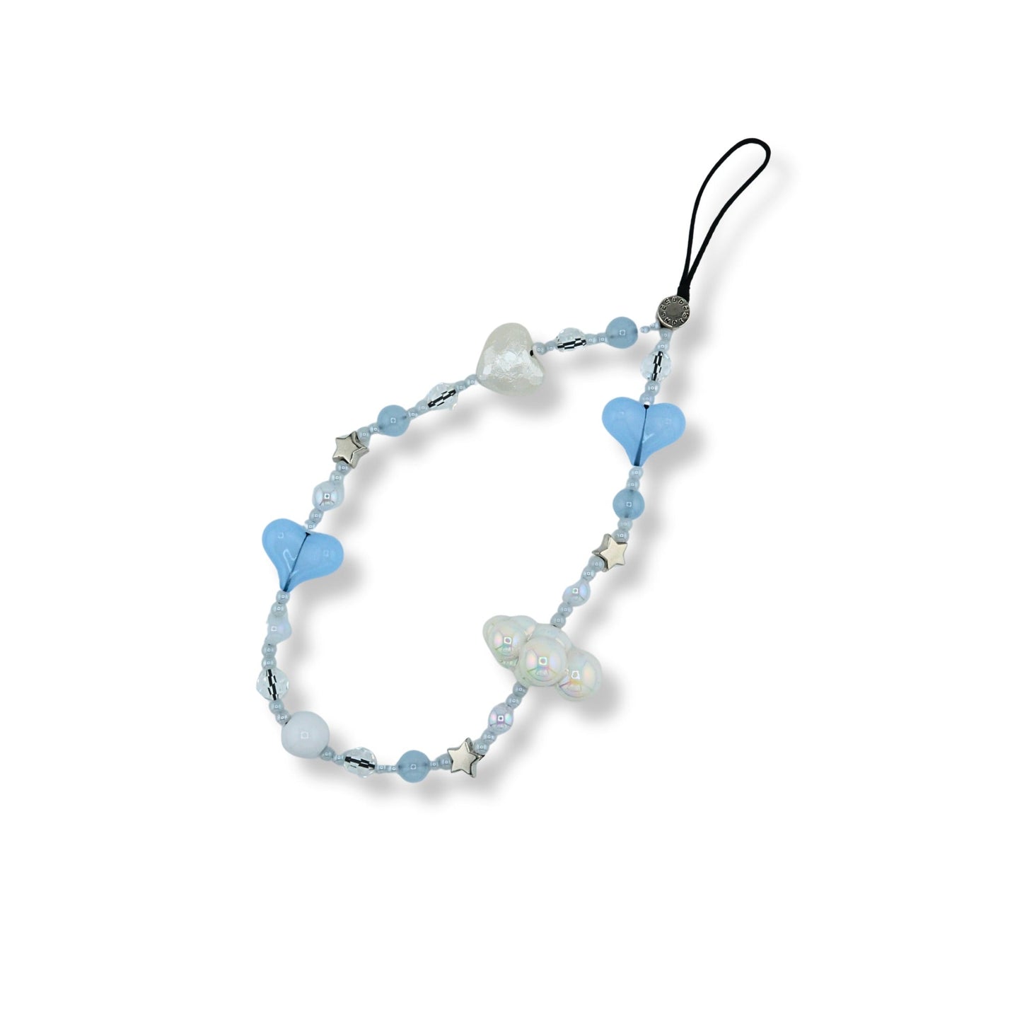 Cloudy Hearts Sky Keychain